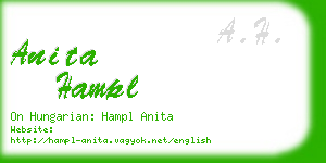 anita hampl business card